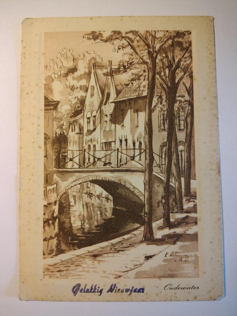 Oudewater Gelukkig Nieuwjaar, Ophalen of Verzenden