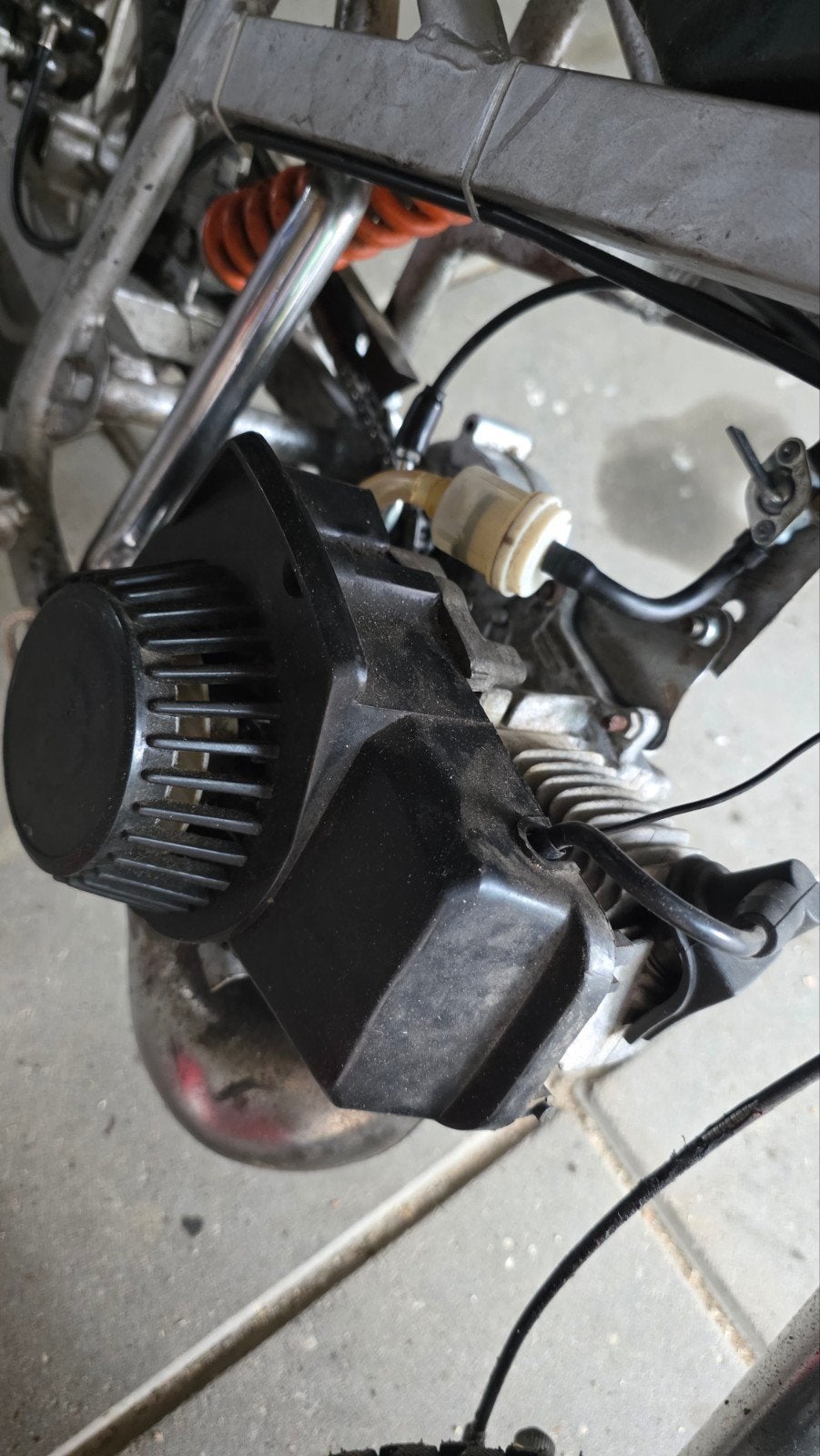 Minibike motorblok met carburateur, Ophalen of Verzenden, Gebruikt, Blok
