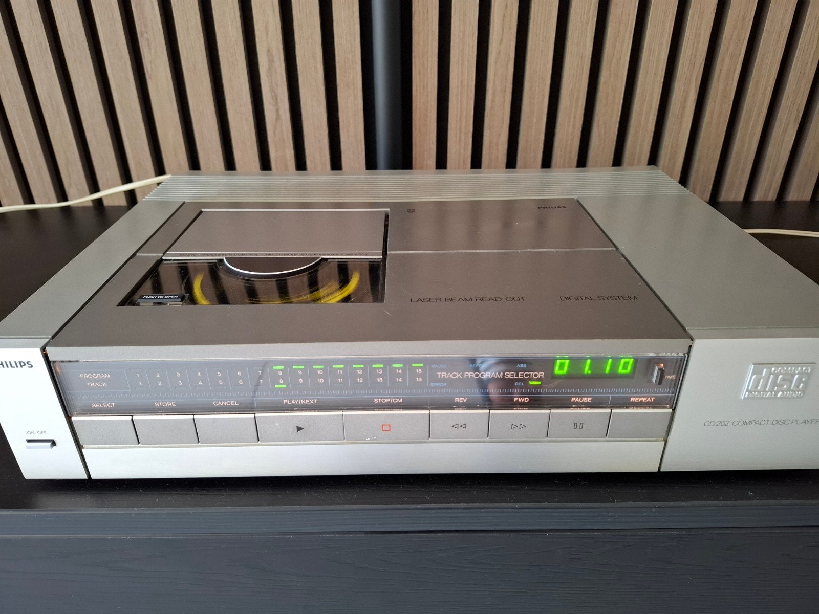Philips CD202 CD-speler - Vintage Audio, Ophalen of Verzenden, Gebruikt, Philips