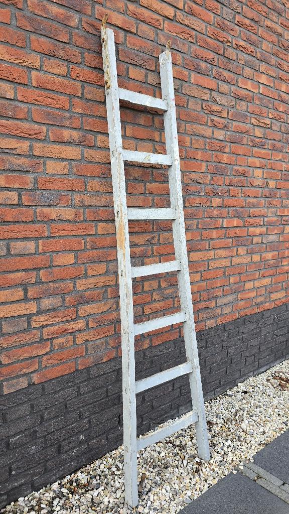 Mooie oude schildersladder, Doe-het-zelf en Verbouw, Ladders en Trappen, Ophalen, Gebruikt, Ladder, 2 tot 4 meter