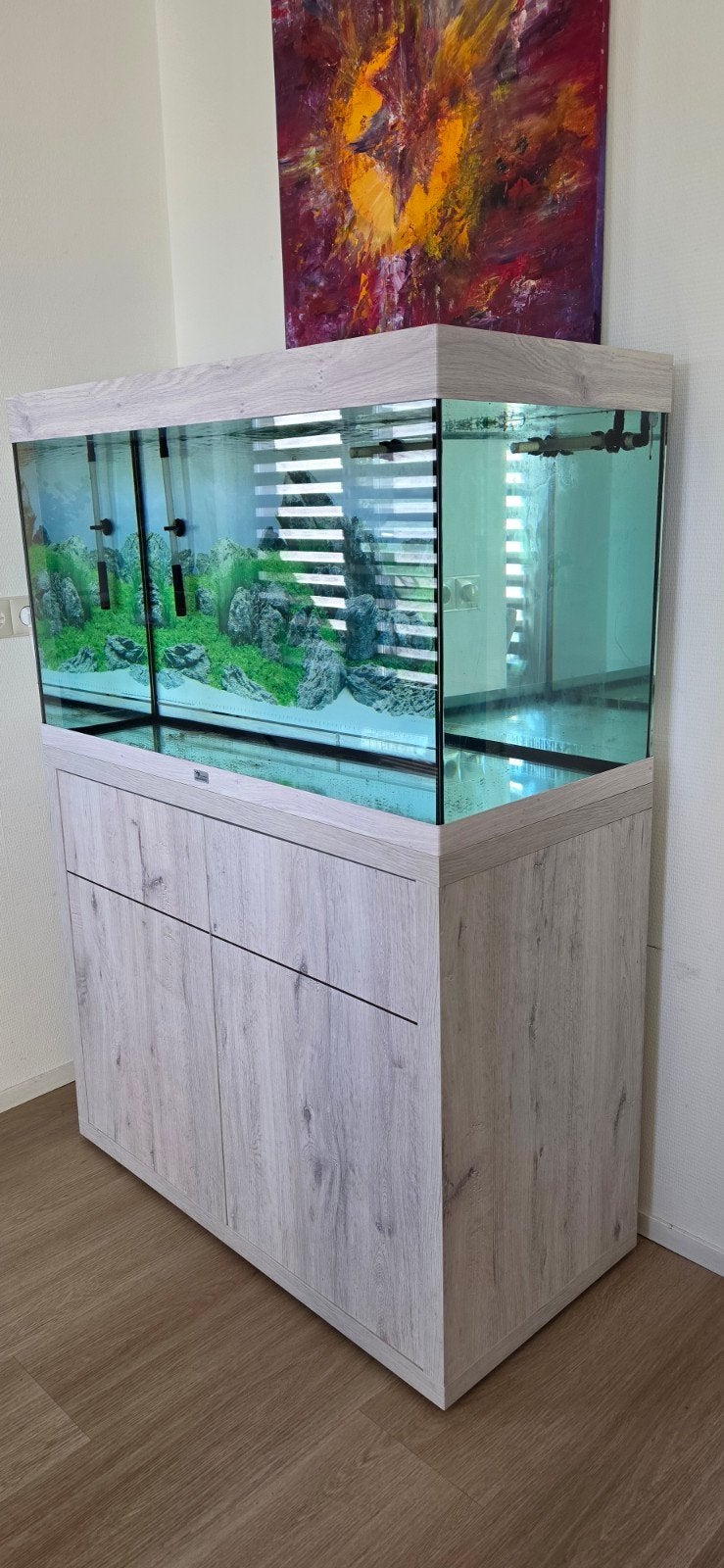 Aquatlantis 240L aquarium compleet met meubel, Dieren en Toebehoren, Ophalen, Gebruikt, Leeg aquarium, Aquatlantis
