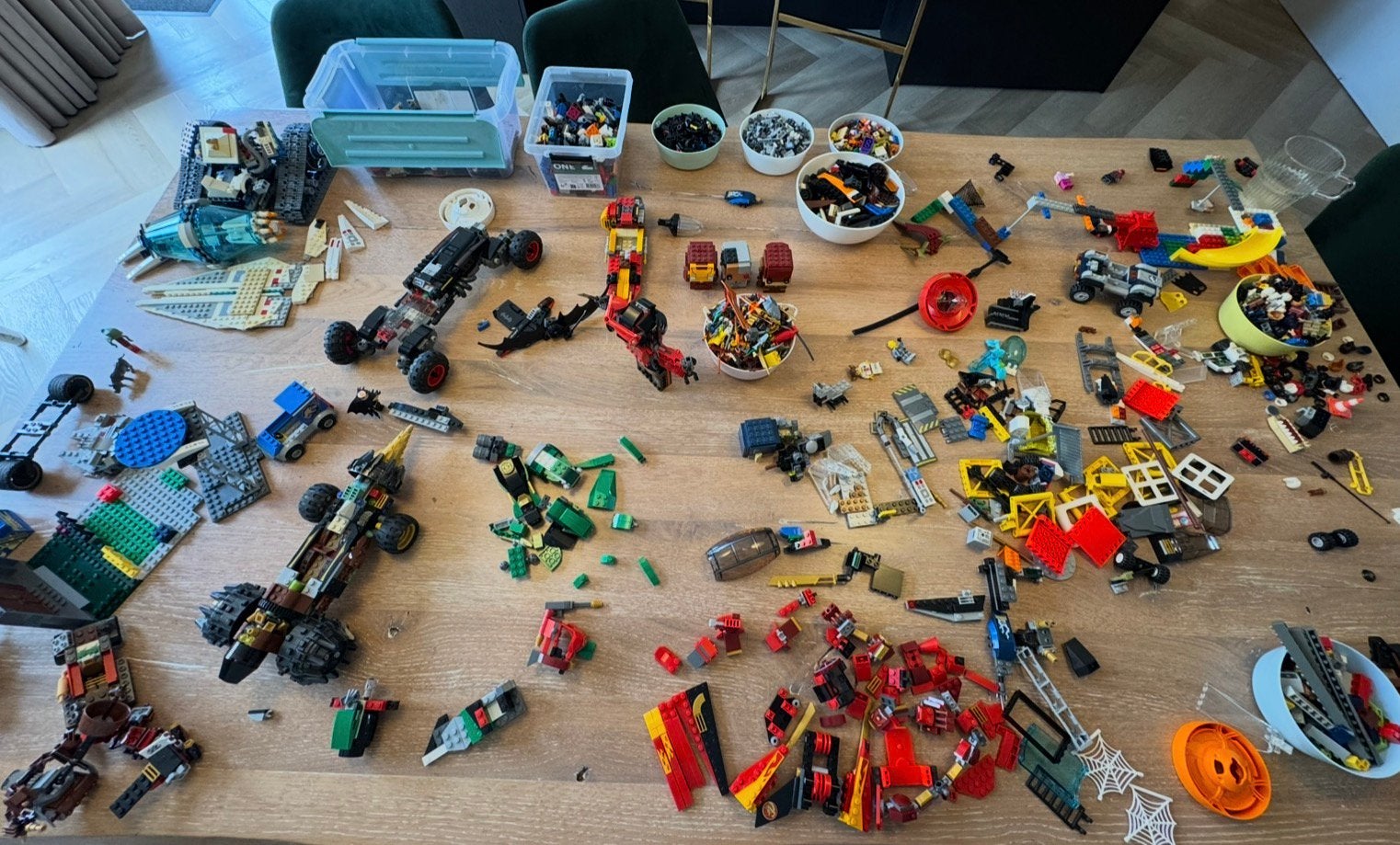 Grote verzameling LEGO blokken en minifiguren, Ophalen of Verzenden, Gebruikt, Overige merken