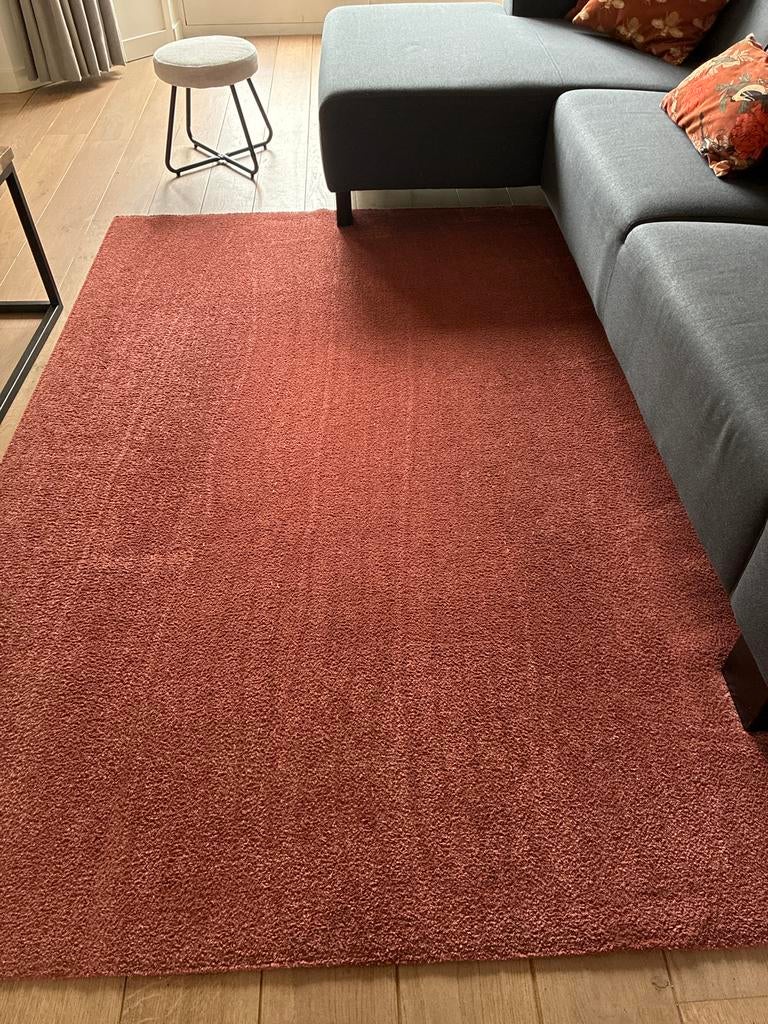Terra steenrood  Vloerkleed - 230x160., Huis en Inrichting, Stoffering | Tapijten en Kleden, Ophalen, Gebruikt, 200 cm of meer