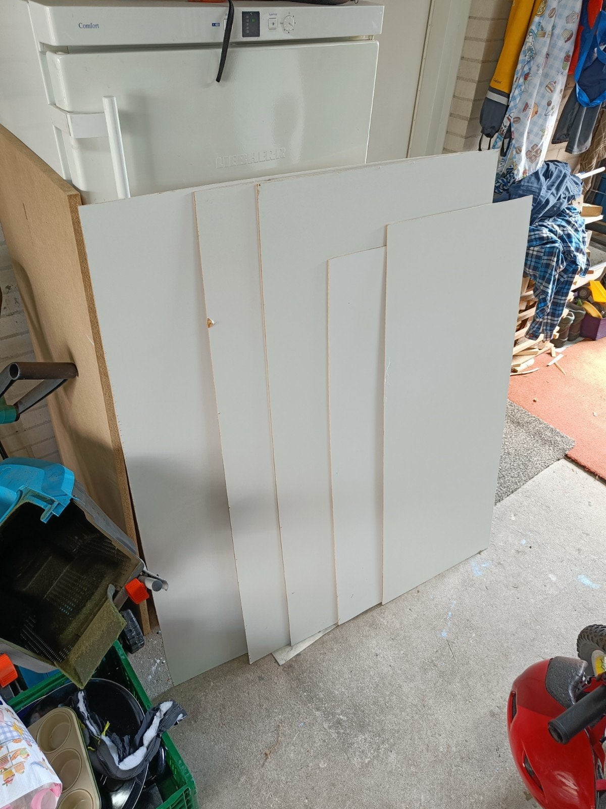 verschillende witte mdf platen 4mm, Ophalen