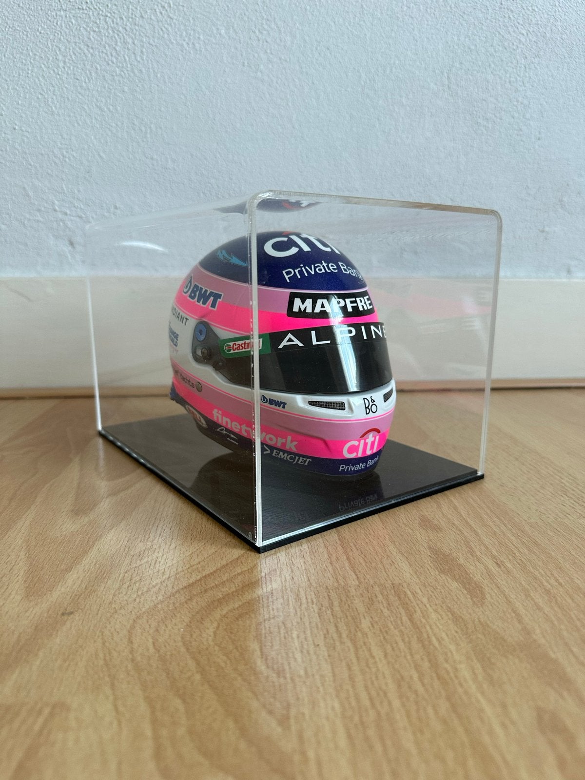 Formule 1 Helm Miniatuur - Alpine F1 Team - Fernando Alonso, Verzamelen, Automerken, Motoren en Formule 1, Ophalen of Verzenden