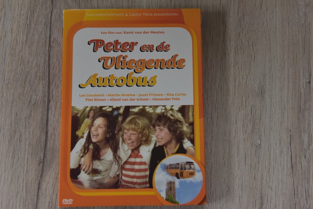 PETER EN DE VLIEGENDE AUTOBUS een film van Karst van der Meu, Cd's en Dvd's, Dvd's | Kinderen en Jeugd, Zo goed als nieuw, Film