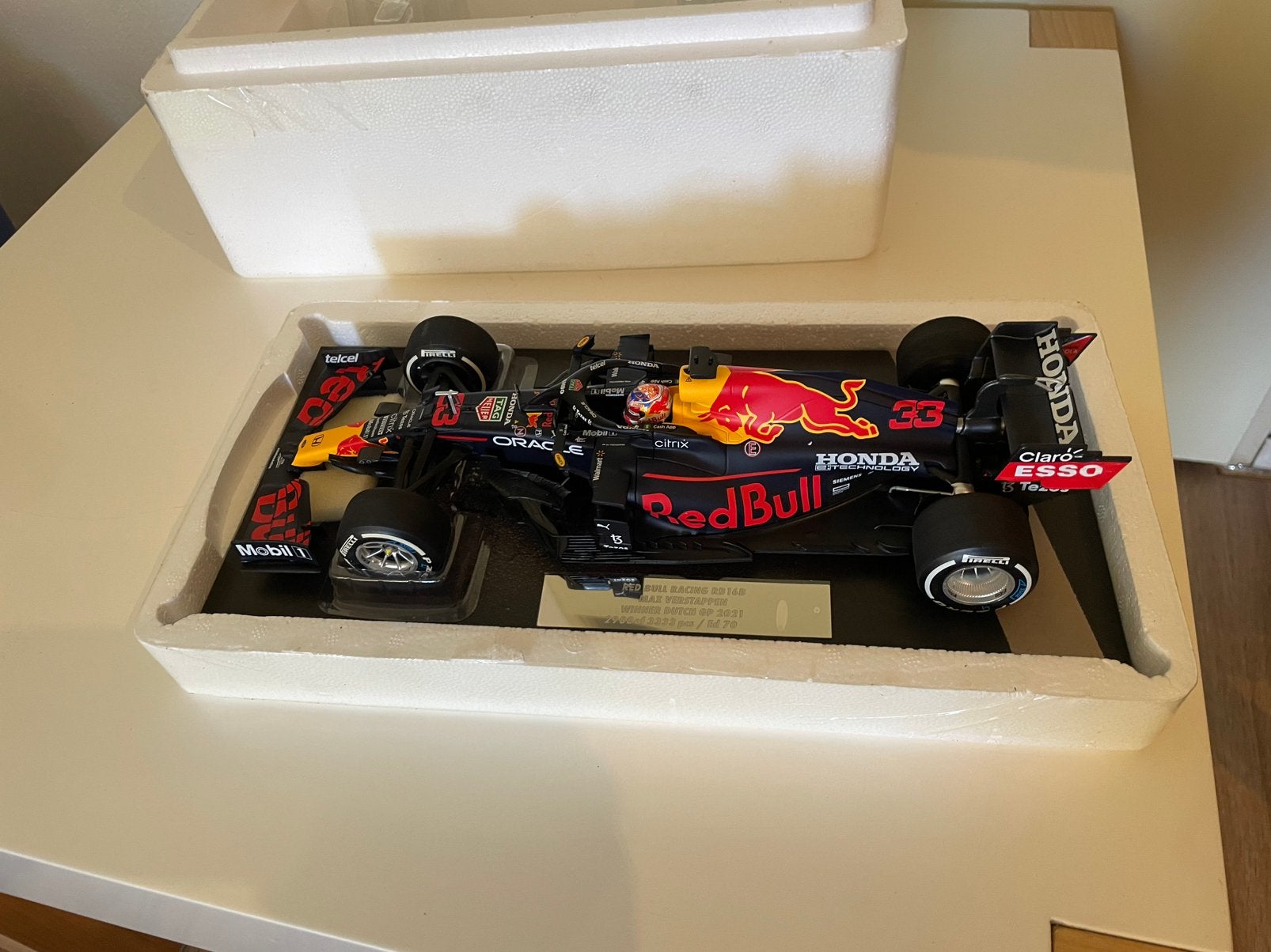 Minichamps Max Verstappen Red Bull RB16B Turkije 2021 1:18, Hobby en Vrije tijd, Modelauto's | 1:18, Ophalen of Verzenden, Nieuw