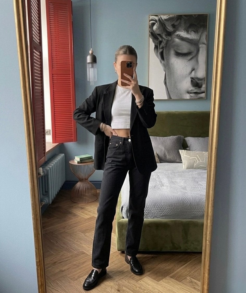 Deadstock Phard Jeans 'Marilyn' - High Waist Straight Leg, Ophalen of Verzenden, Nieuw, Zwart, W27 (confectie 34) of kleiner