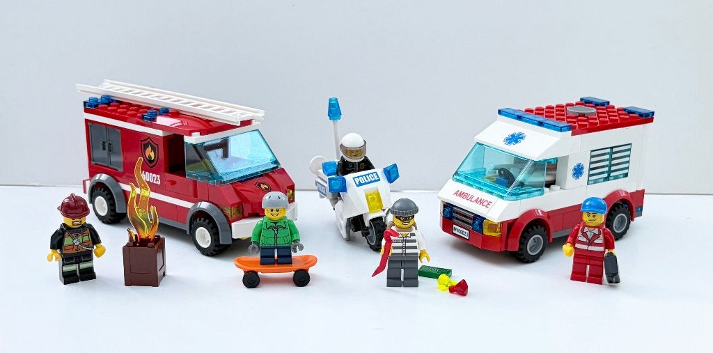 Lego City no. 60023: Startset: politie, brandweer, ambulance, City, Lego, Compleet, Ophalen of Verzenden