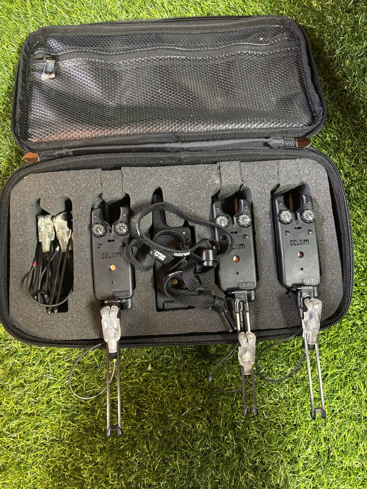 Delkim TXI V2 (3+1) beetmelders set met accessoires, Watersport en Boten, Ophalen of Verzenden, Gebruikt, Overige typen