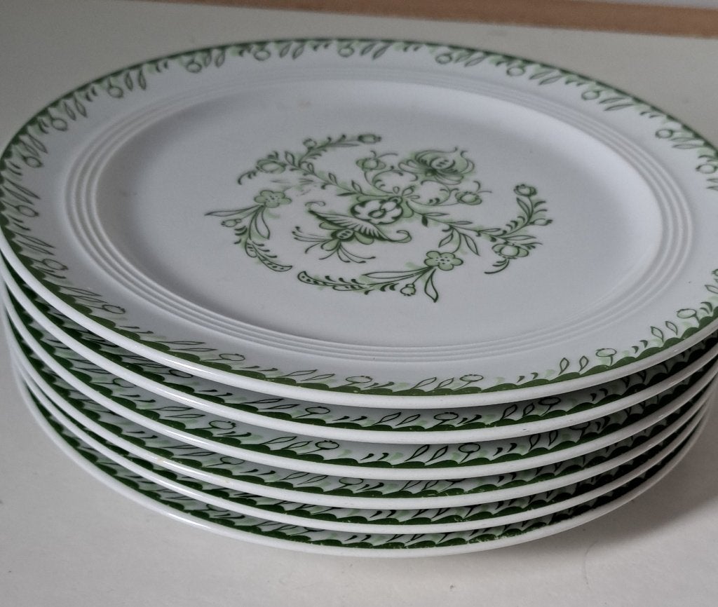 Mooi vintage serviesgoed in goede staat, Ophalen, Gebruikt, Glas, Bord(en)