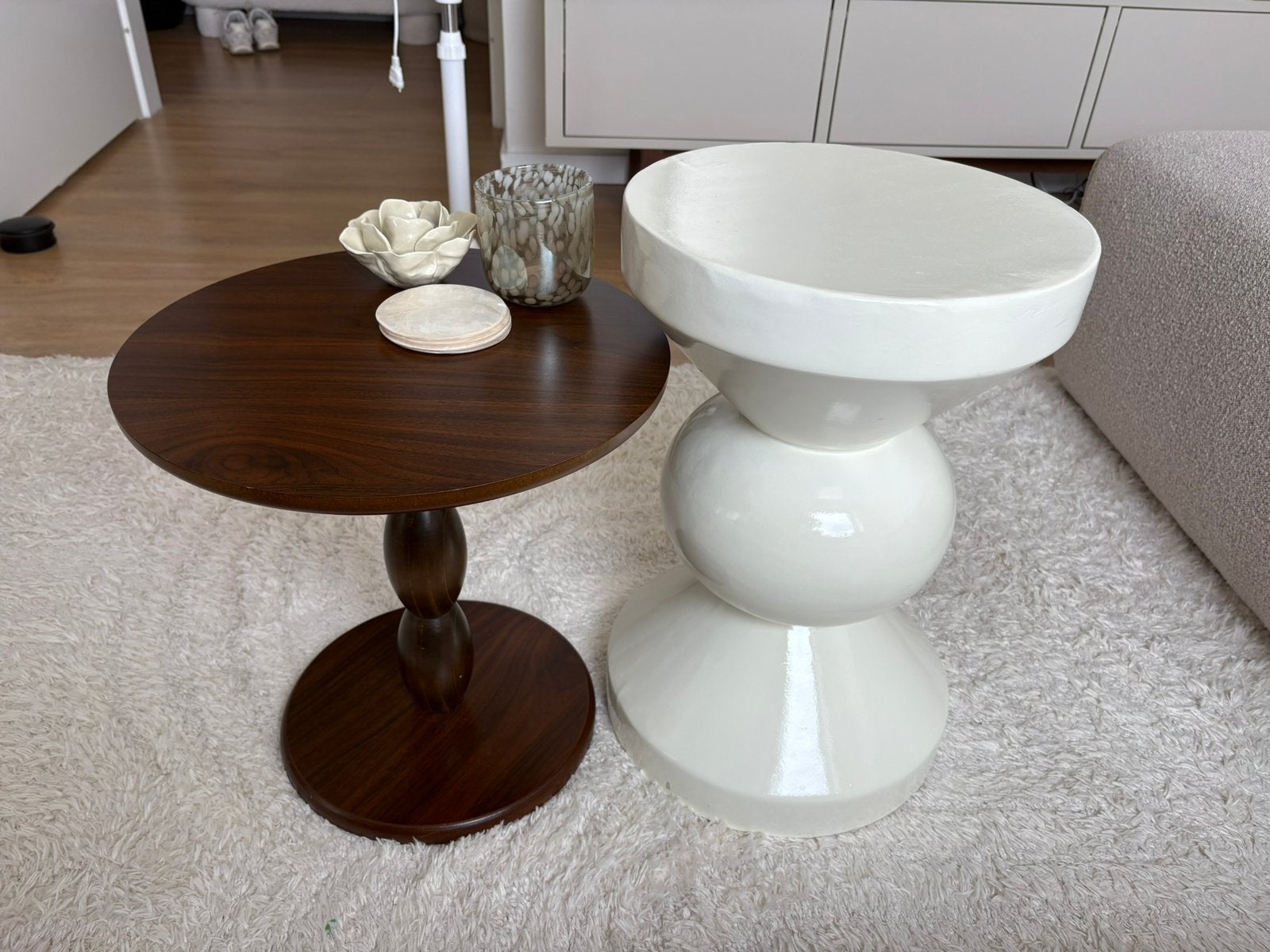 Bijzettafel diabolo Xenos, Ophalen, Gebruikt, Rond, 50 tot 100 cm