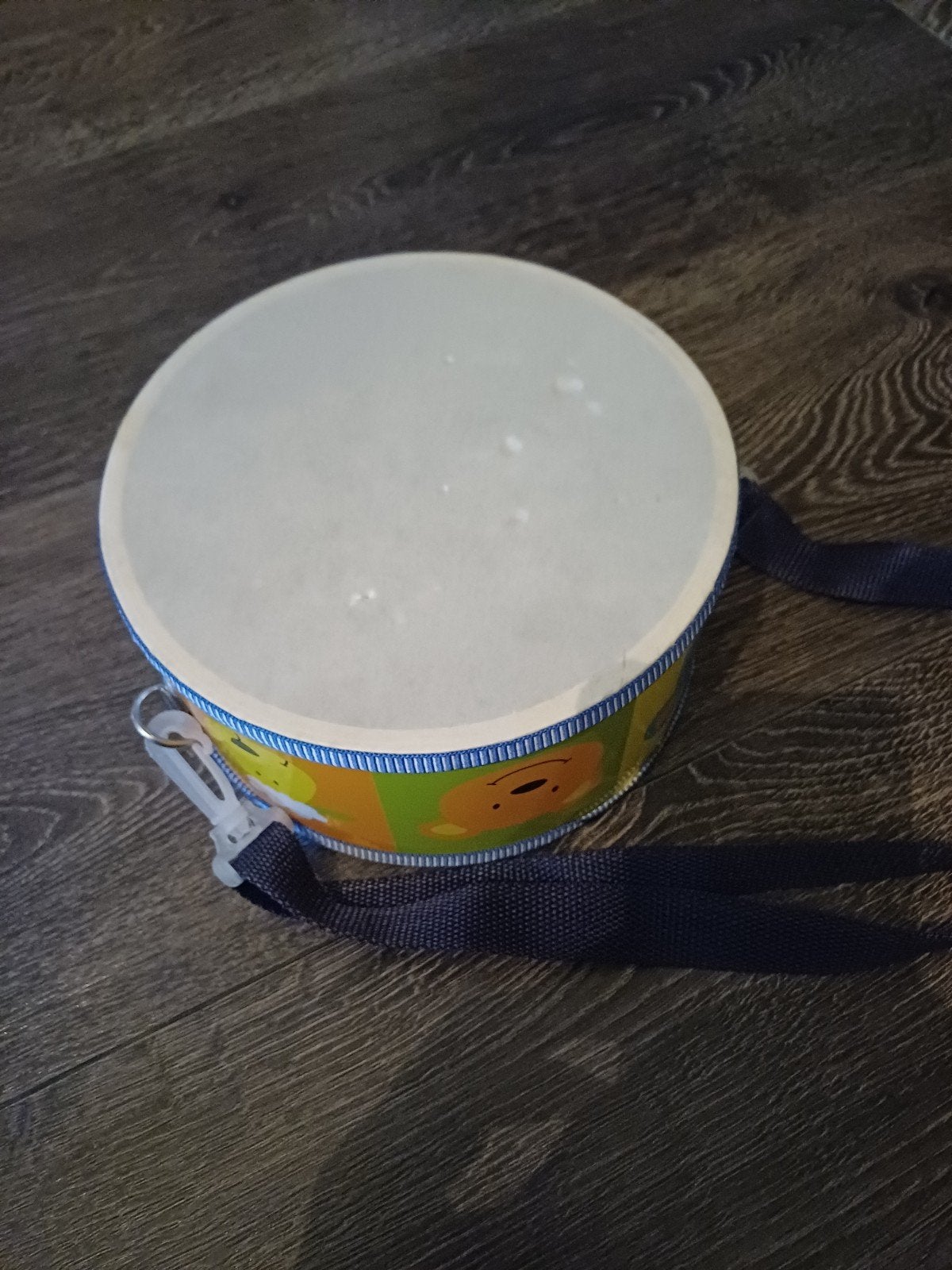 Leuke kinder trommel met dierenprint, Ophalen of Verzenden, Gebruikt, Rammelaar