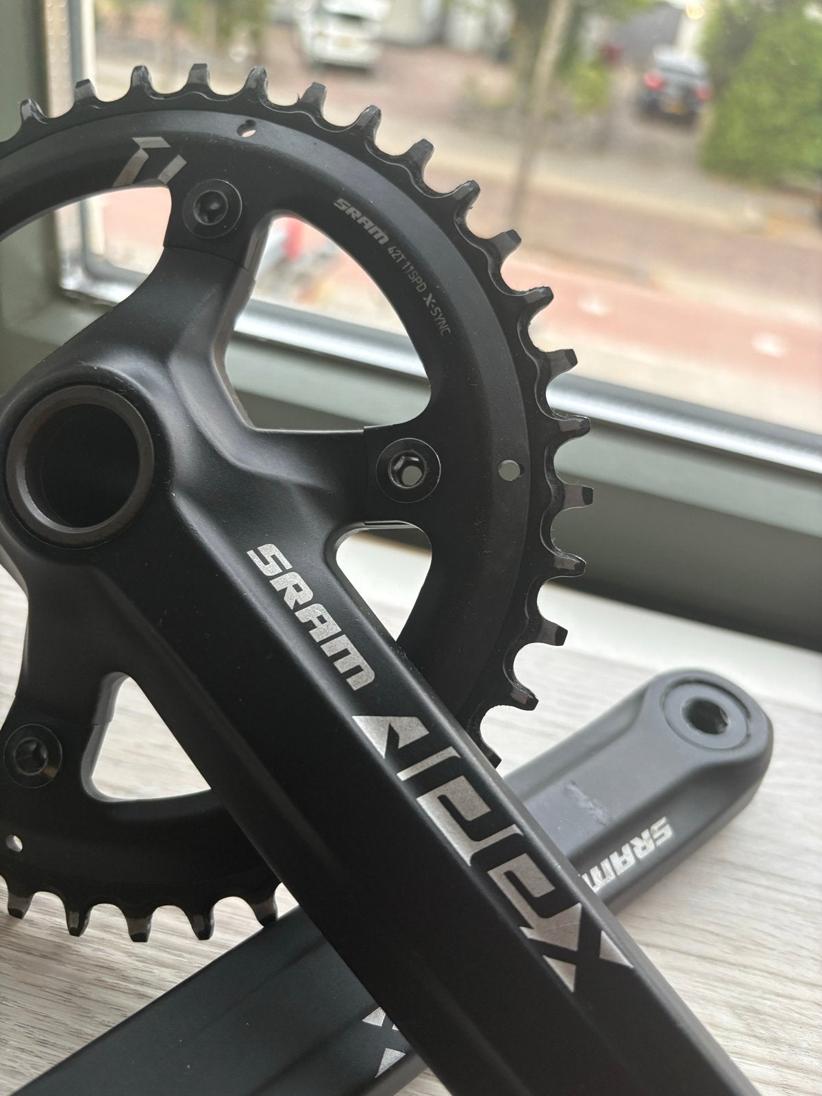 SRAM Apex Crankstel met Kettingblad - Zo goed als nieuw, Crankstel of Pedalen, Ophalen of Verzenden, Zo goed als nieuw, Aluminium