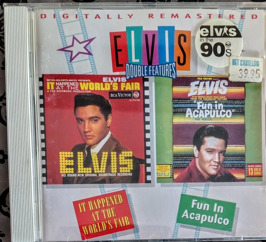 Elvis Double Features It Happened At World Fair Fun Acapulco, Cd's en Dvd's, Ophalen of Verzenden, Zo goed als nieuw