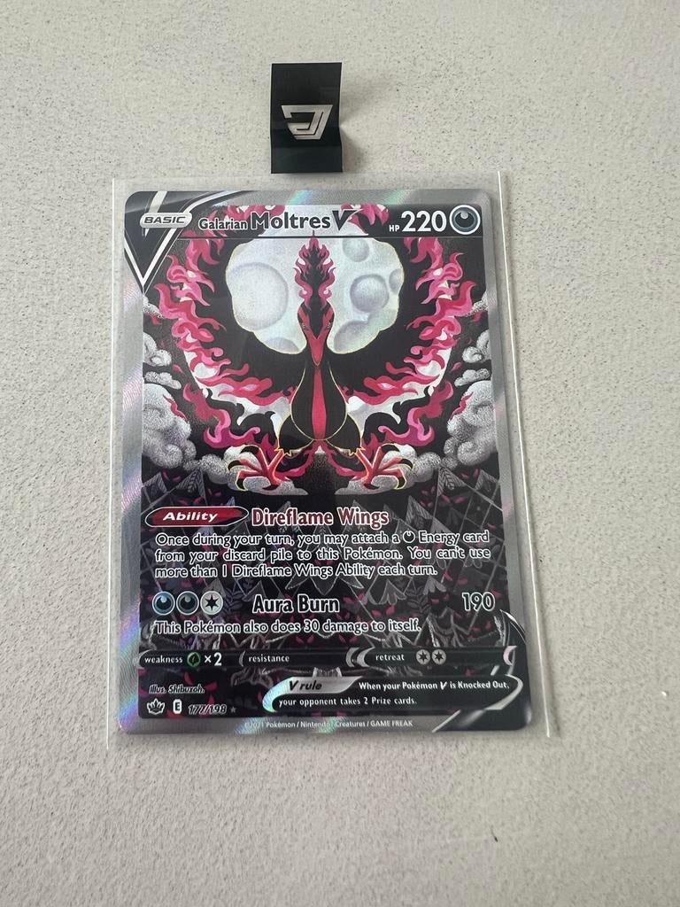 Galarian Moltres V (177/198) Pokémon Kaart - Near Mint, Hobby en Vrije tijd, Verzamelkaartspellen | Pokémon, Ophalen of Verzenden