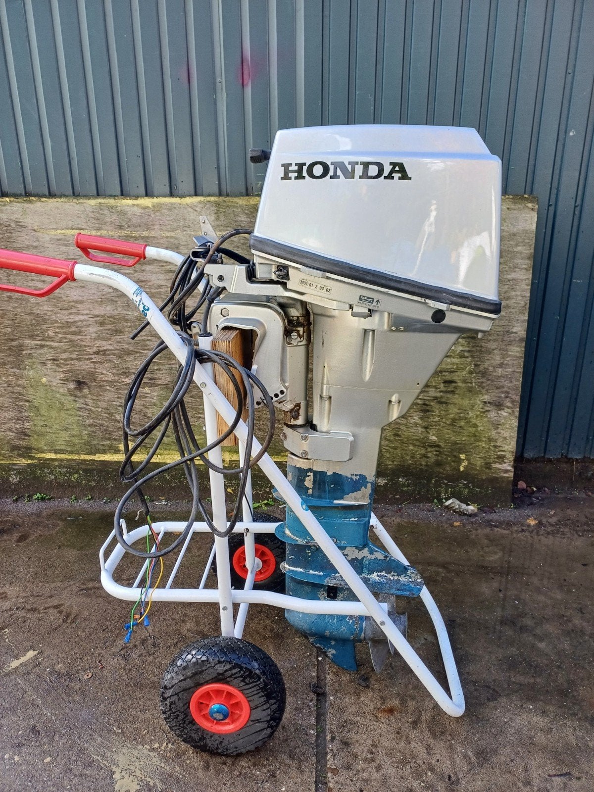 zeer nette Honda 15 pk 4 takt langstaart nw afstandbediening, Ophalen, 10 tot 30 pk, Gebruikt, Met afstandsbediening