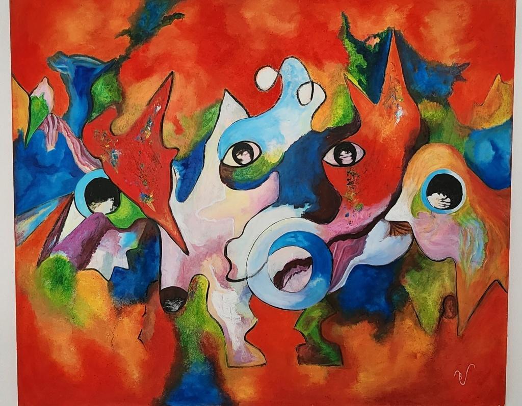 schilderij, Antiek en Kunst, Kunst | Schilderijen | Modern, Ophalen