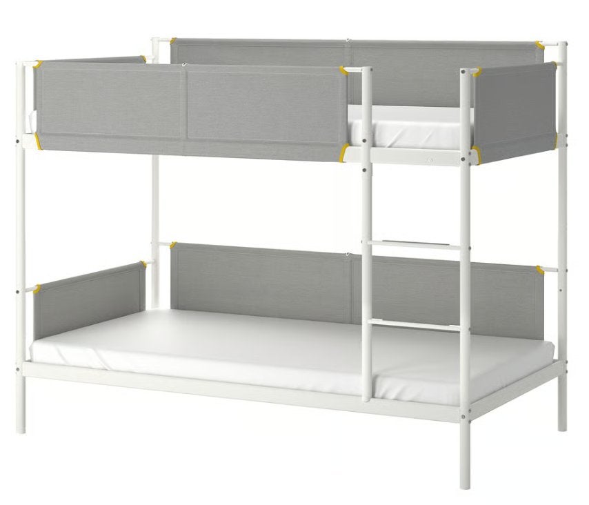 Ikea Vitval stapelbed, met matrassen, Kinderen en Baby's, Kinderkamer | Stapelbedden en Hoogslapers, Ophalen, Zo goed als nieuw
