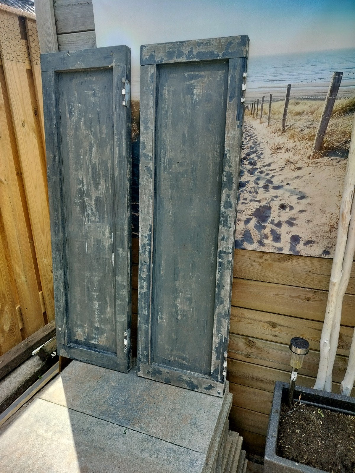Set van 2 Brocante Luiken - Rustieke Decoratie, Ophalen