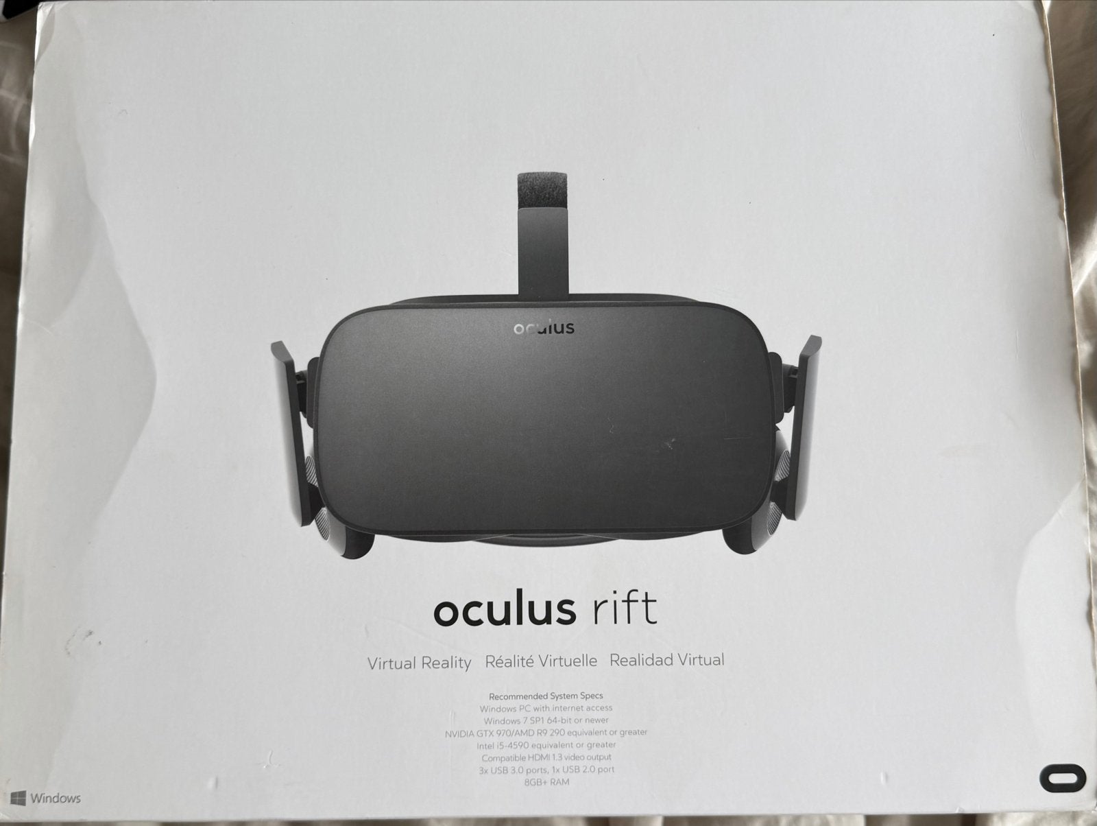 Oculus Rift VR-bril (CV1) + Xbox controller, Ophalen, Zo goed als nieuw, VR-bril, Pc