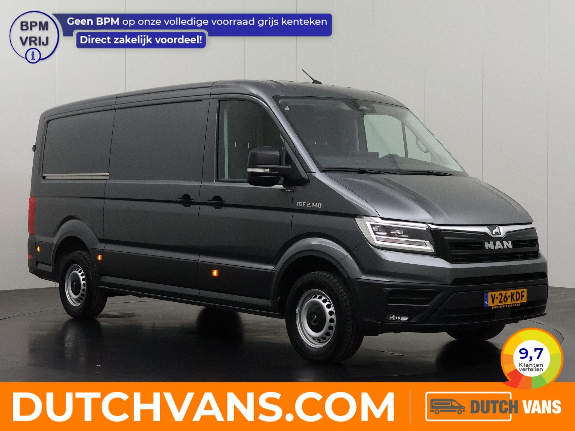 MAN TGE 2.0TDi 140PK L3H2 Exclusive | Led | 2xSchuifdeur | N, Auto's, Voorwielaandrijving, Dealer onderhouden, Stof, Gebruikt