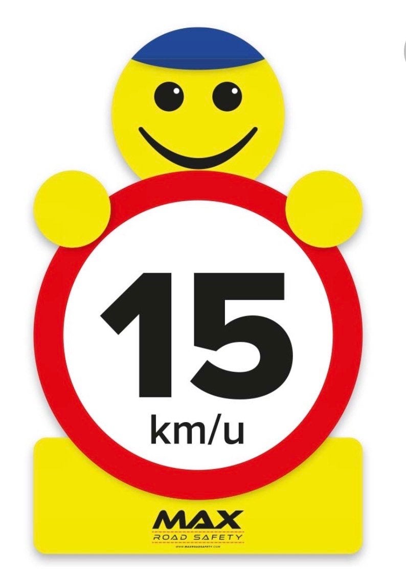 Max Road Safety Containersticker 15 km/u (B-keuze), Verzenden
