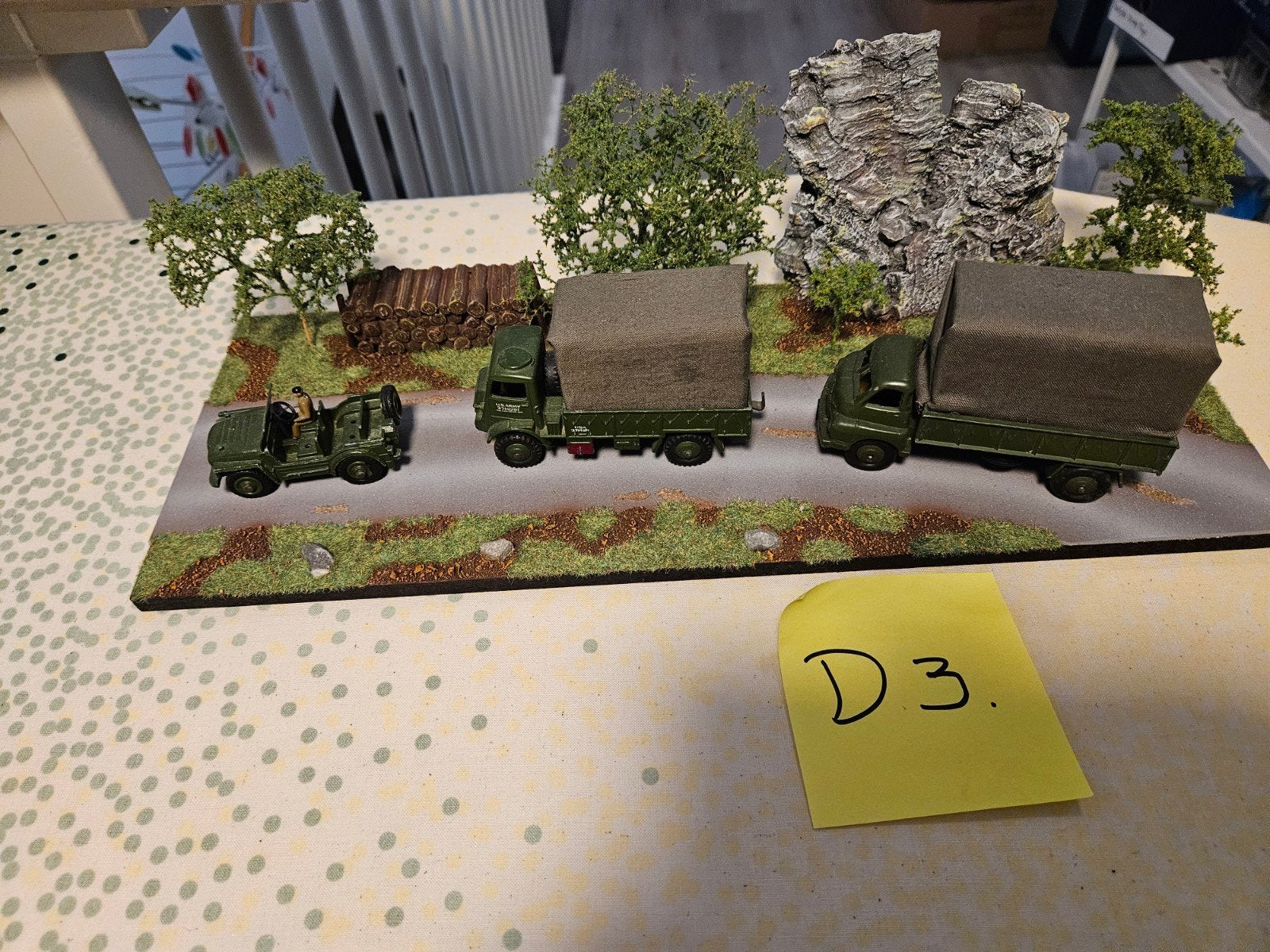 diorama nr D3,  militaire voertuigen, Ophalen, Gebruikt, 1:35 tot 1:50, Diorama