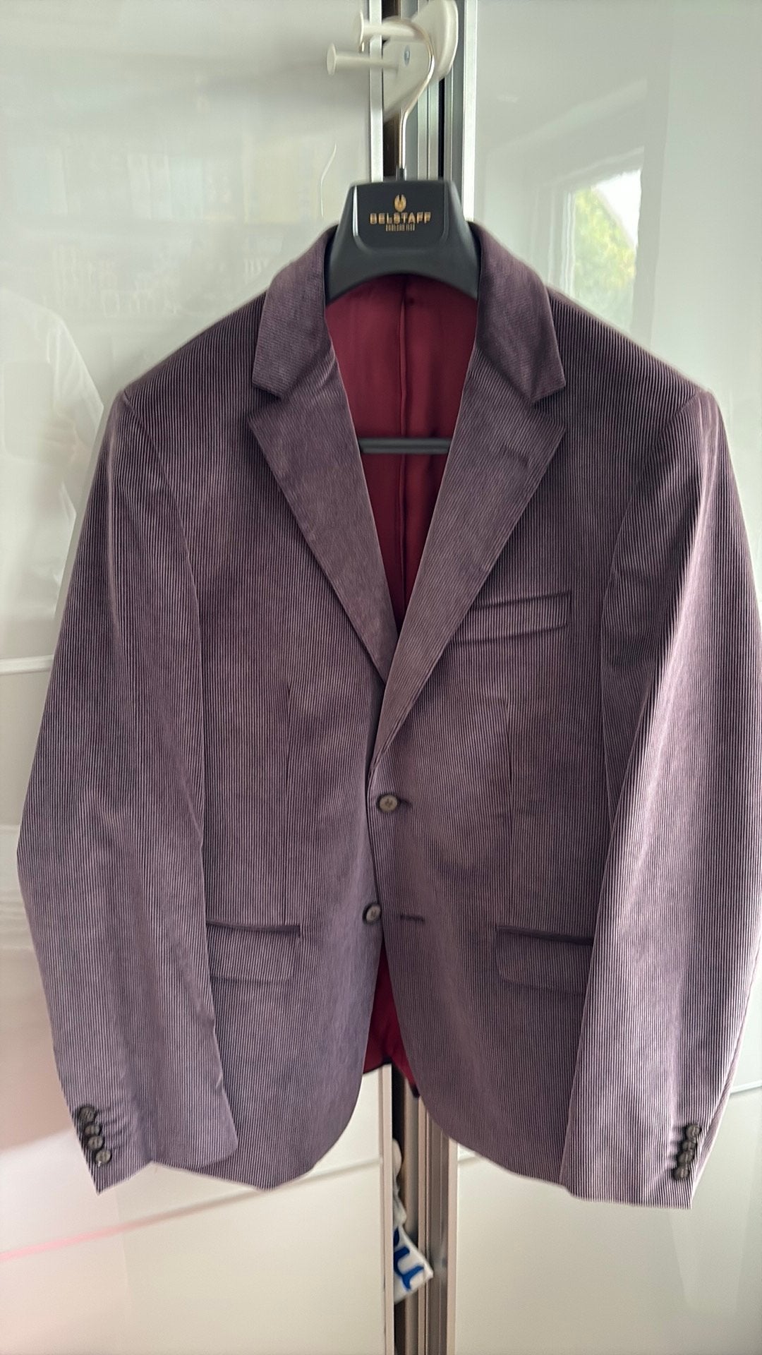 Gentiluomo Ribstof colbert maat 50, Kleding | Heren, Ophalen of Verzenden, Gedragen, Maat 48/50 (M), Paars