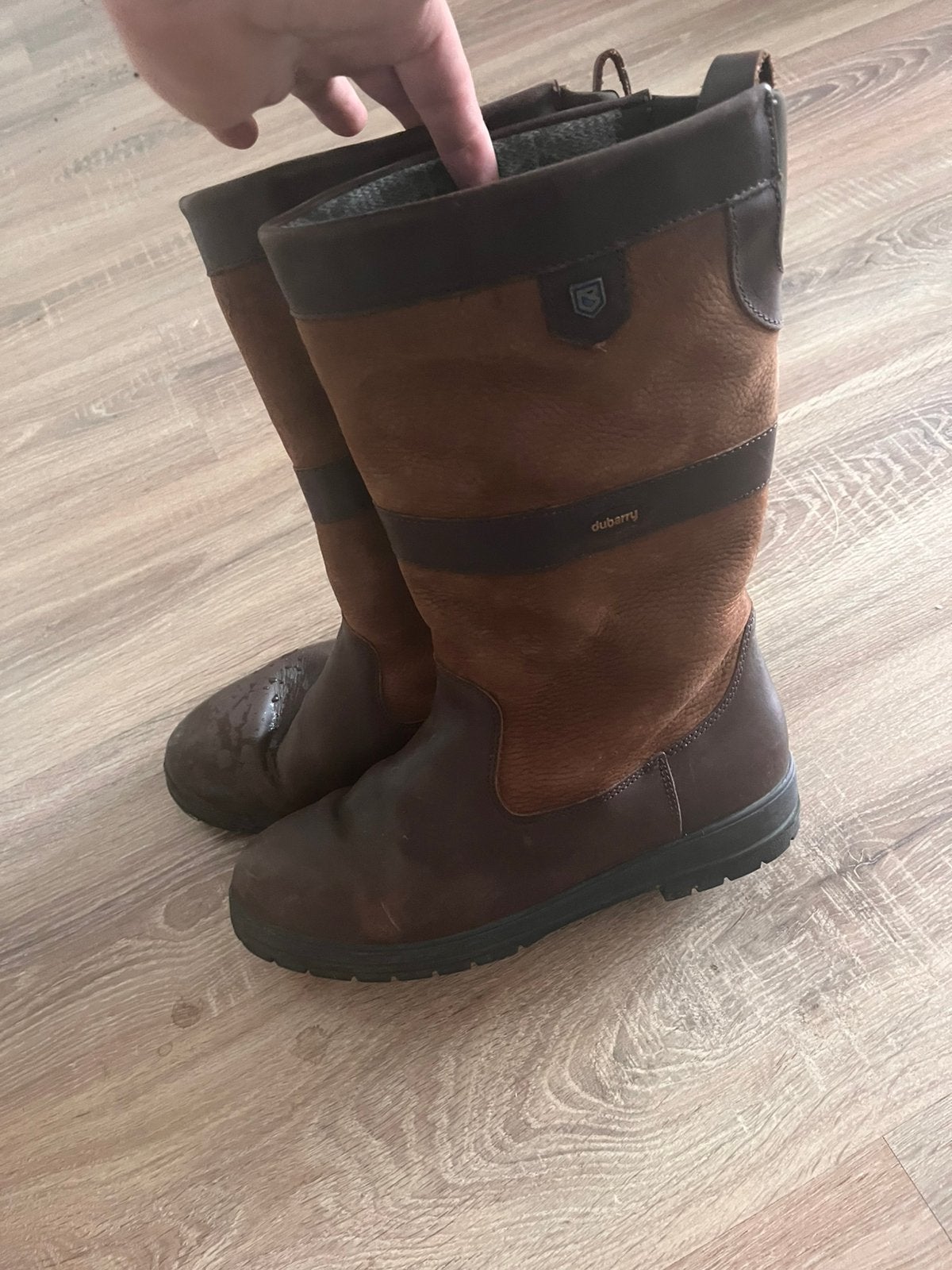 Heren dubarry laarzen 42, Ophalen of Verzenden, Zo goed als nieuw, Bruin, Boots