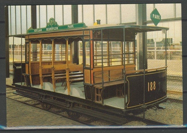 Tramwegrijtuig RTM nr.188 Foto-Ansichtkaart TRAM t-18 jdu, Ophalen of Verzenden, Zo goed als nieuw, Tram, Kaart of Prent