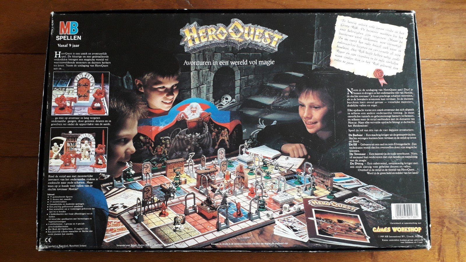 Te koop  HeroQuest bordspel., Hobby en Vrije tijd, Een of twee spelers, Ophalen, Gebruikt, MB
