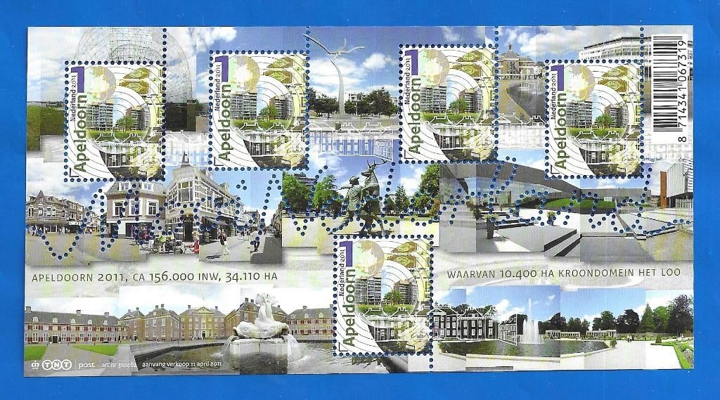 Mooi Nederland 2011 - Mooi Apeldoorn, Verzenden, Na 1940, Postfris