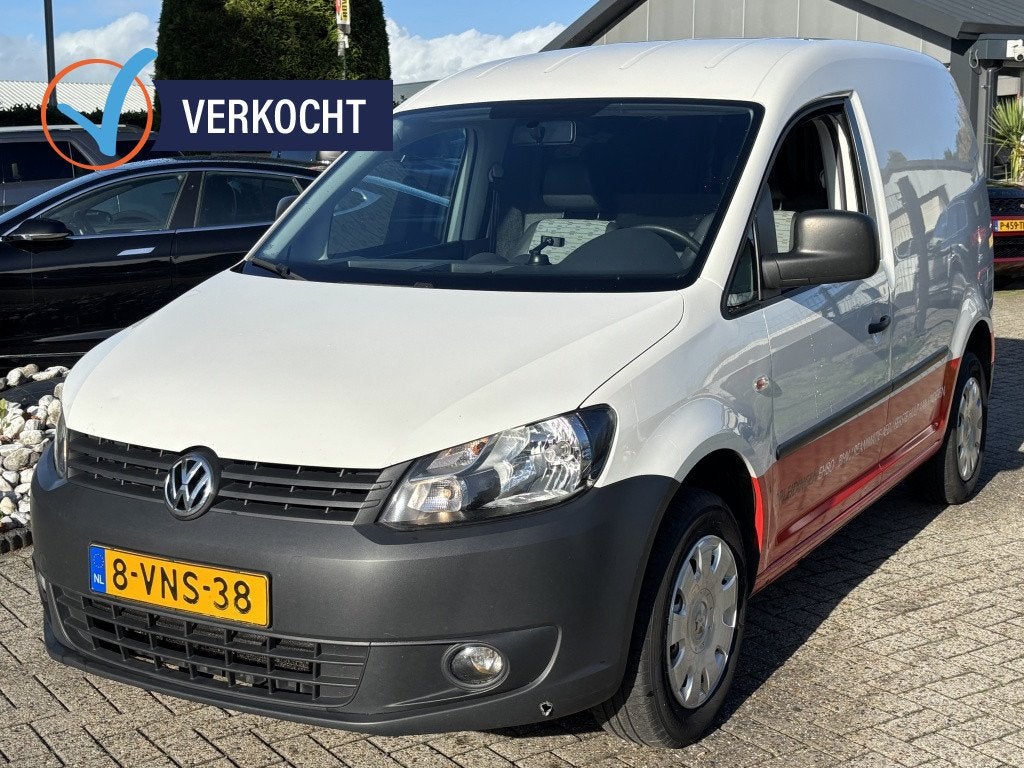 Volkswagen Caddy 1.6 TDI 2011 Nieuw Model Wit Schuifdeur Air, Auto's, Euro 5, Gebruikt, 4 cilinders, Volkswagen