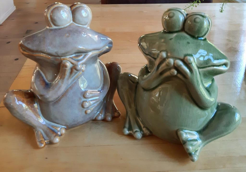 Enige nieuwe kikkers van keramiek, Ophalen of Verzenden, Nieuw, Overige materialen, Dierenbeeld