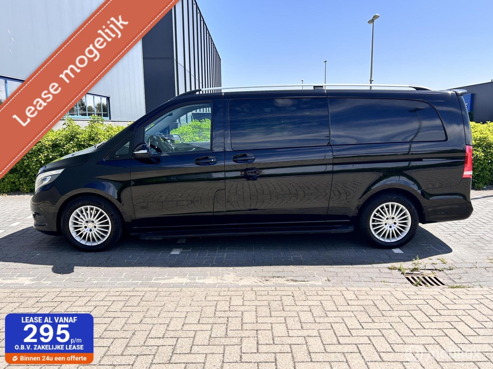 Mercedes V-klasse 220 CDI Extra Lang DC, Auto's, Bestelauto's, Automaat, Euro 5, Gebruikt, Zwart