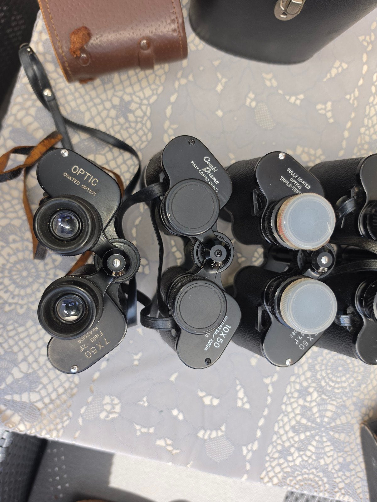 Diverse verrekijkers - Optic, Pentax, Falco, Marion, Ophalen, Gebruikt, Porro (met knik), 8 tot 12x