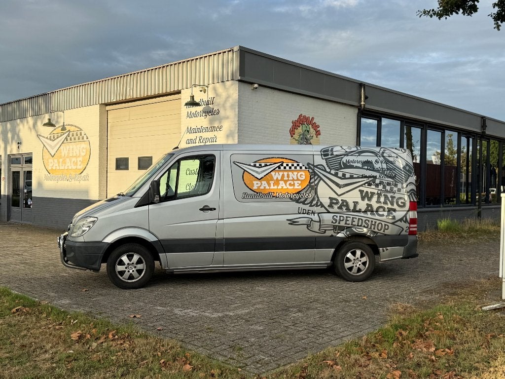 Mercedes-Benz Sprinter 3.0 CDI V6 automaat L2 , H1 2e eign., Auto's, Mistlampen, Zwart, 2987 cc, Bedrijf