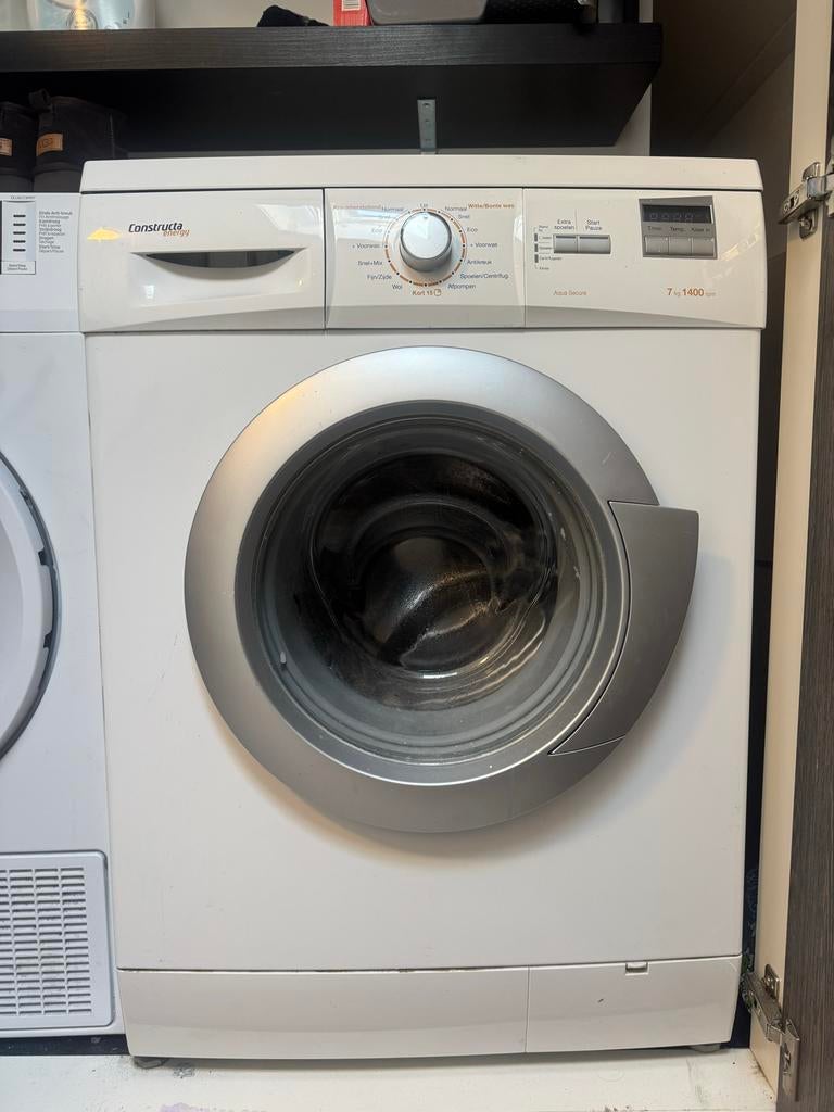 Constructa Wasmachine 7kg 1400 toeren, Witgoed en Apparatuur, Wasmachines, Ophalen, Gebruikt, Voorlader, 85 tot 90 cm