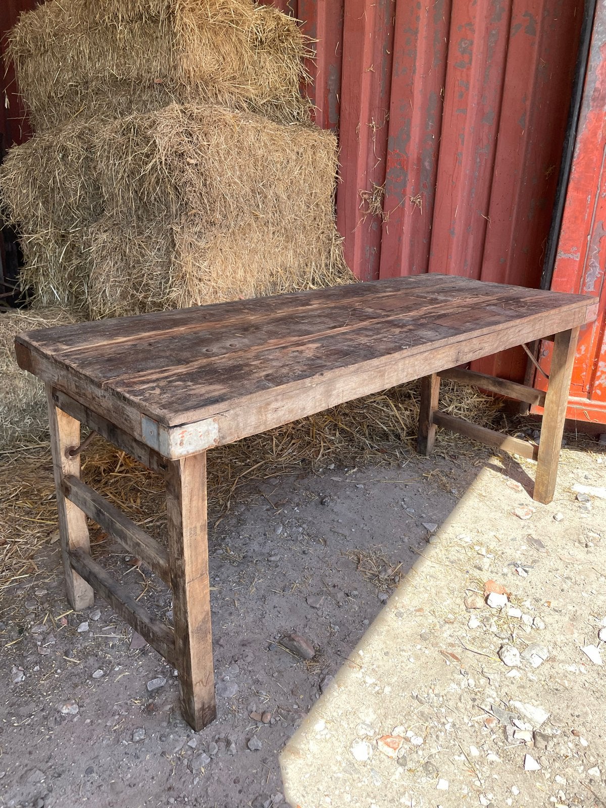 Oude Indiase Markttafel - 150x60x70 cm, Ophalen