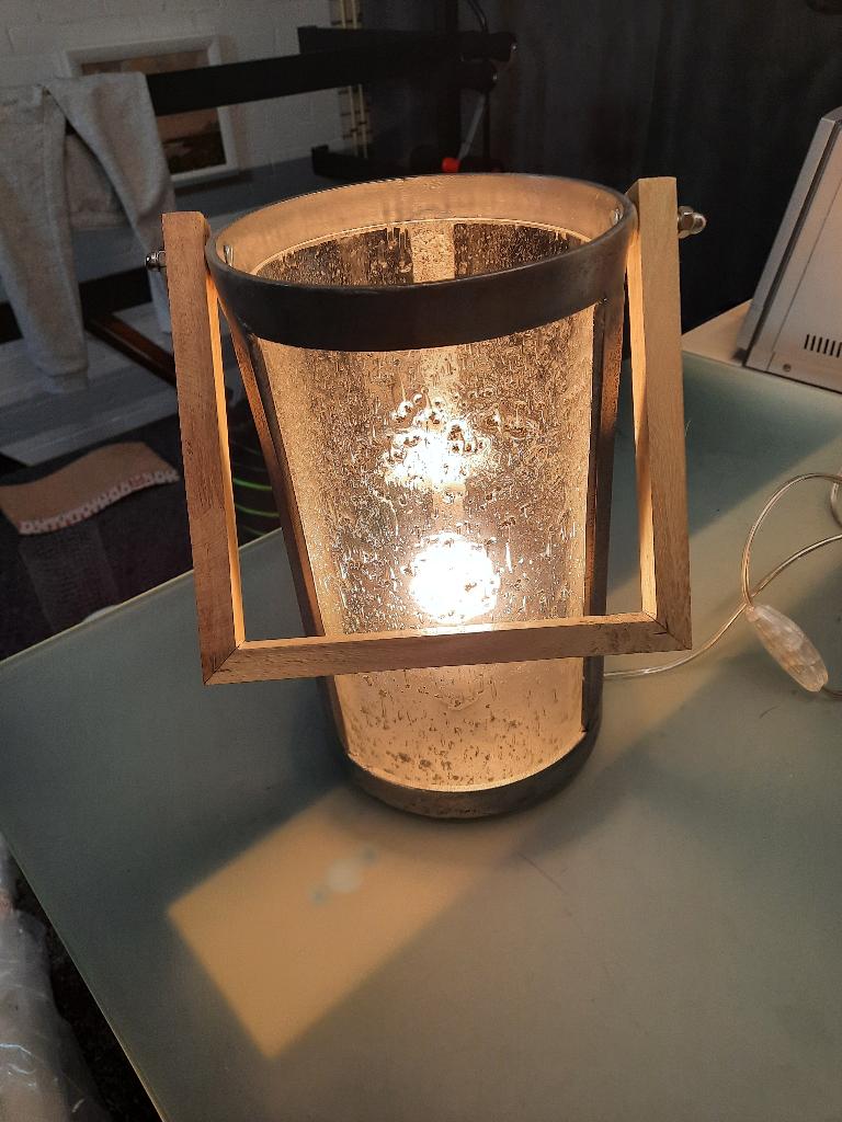 TAFEL LAMP, Huis en Inrichting, Ophalen of Verzenden, Zo goed als nieuw, Glas