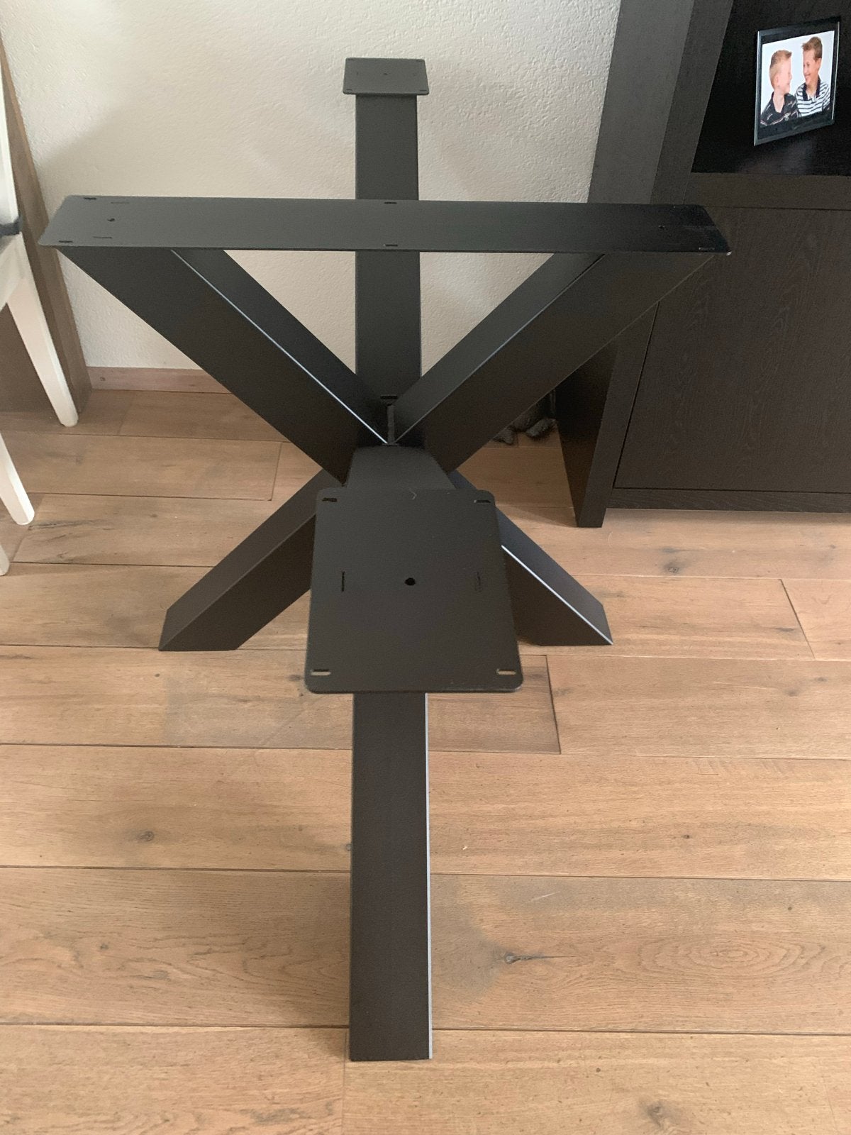 Massief eiken tafel 180x100 cm met matte lak, Ophalen, Gebruikt, 100 tot 150 cm, Eikenhout