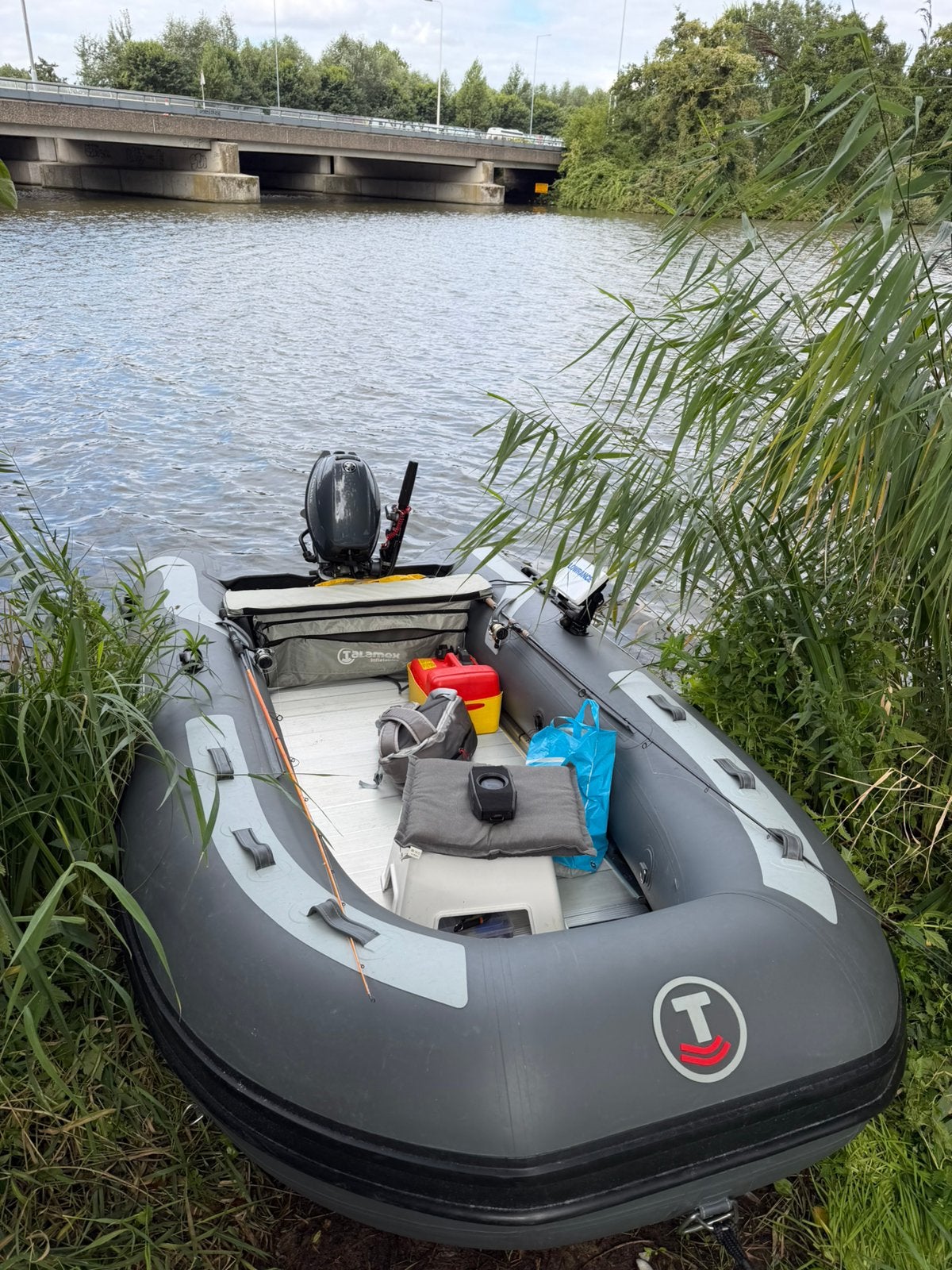 Talamex highline 350 met 9,9 pk yamaha, Ophalen, Zo goed als nieuw, Pomp, Talamex
