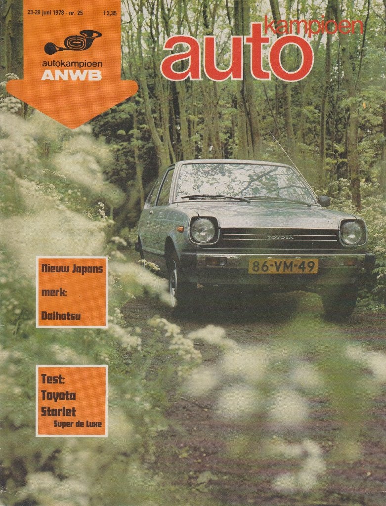 Toyota Starlet ( P60 ) testen in Autovisie e.a., Toyota, Ophalen of Verzenden, Zo goed als nieuw, Autovisie