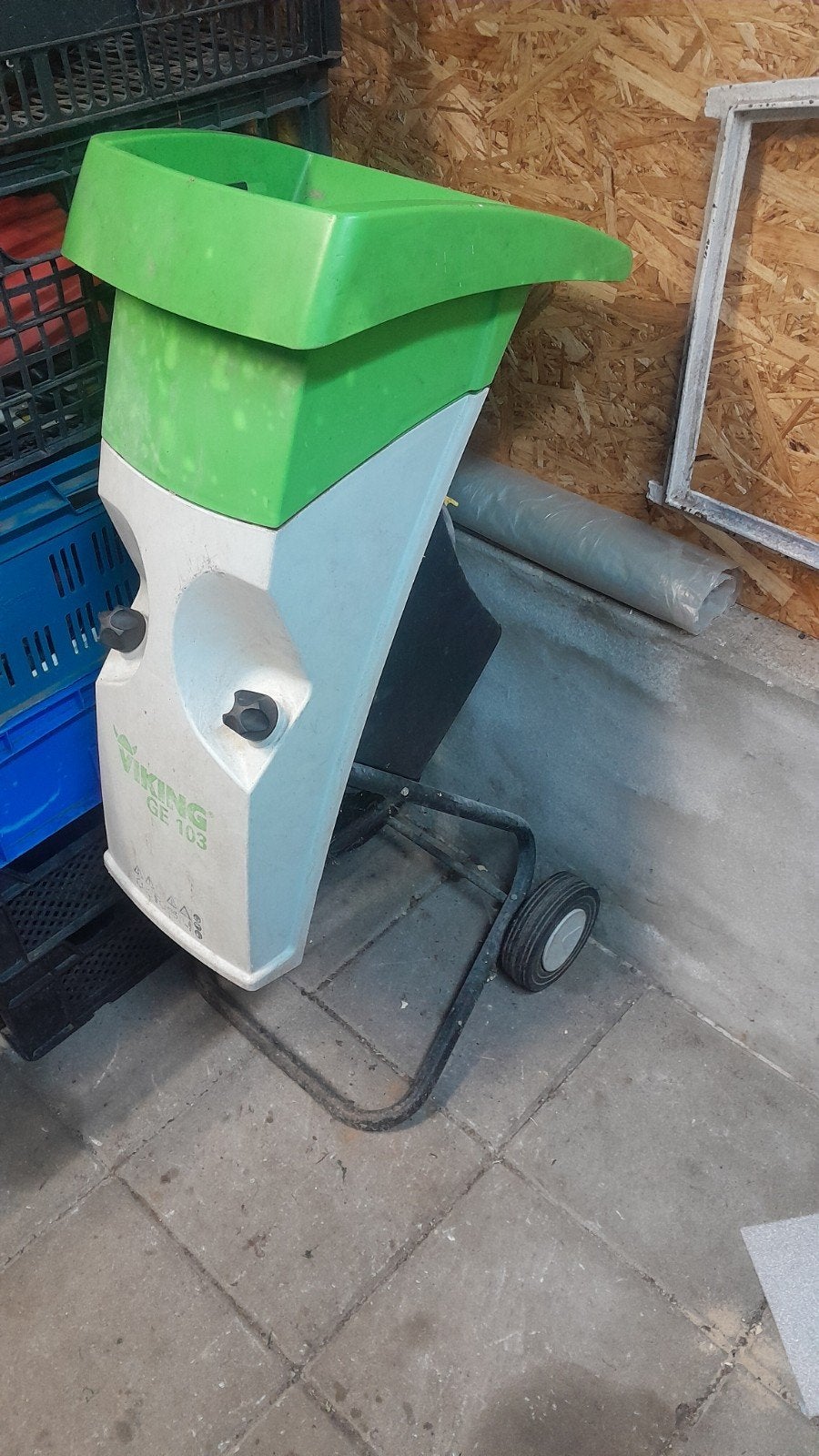 viking ge 103 takkenhakselaar takkenversnipperaar hakselaar, Tuin en Terras, Minder dan 75 liter, Ophalen, Gebruikt, Kunststof