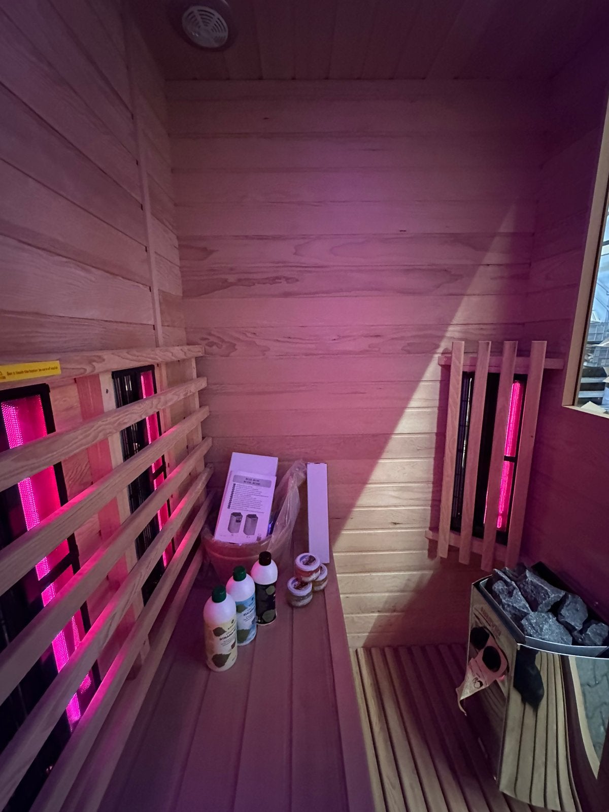 Combi Sauna | Infrarood + Finse kachel | Normaal stopcontact, Sport en Fitness, Info@inner-stillness.nl, Fins of Traditioneel