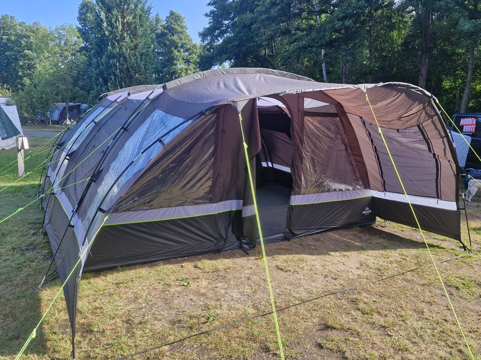Obelink Dallas 6 XL tunneltent - Ruime gezinstent, Caravans en Kamperen, Tenten, Ophalen, Gebruikt, Tot en met 6