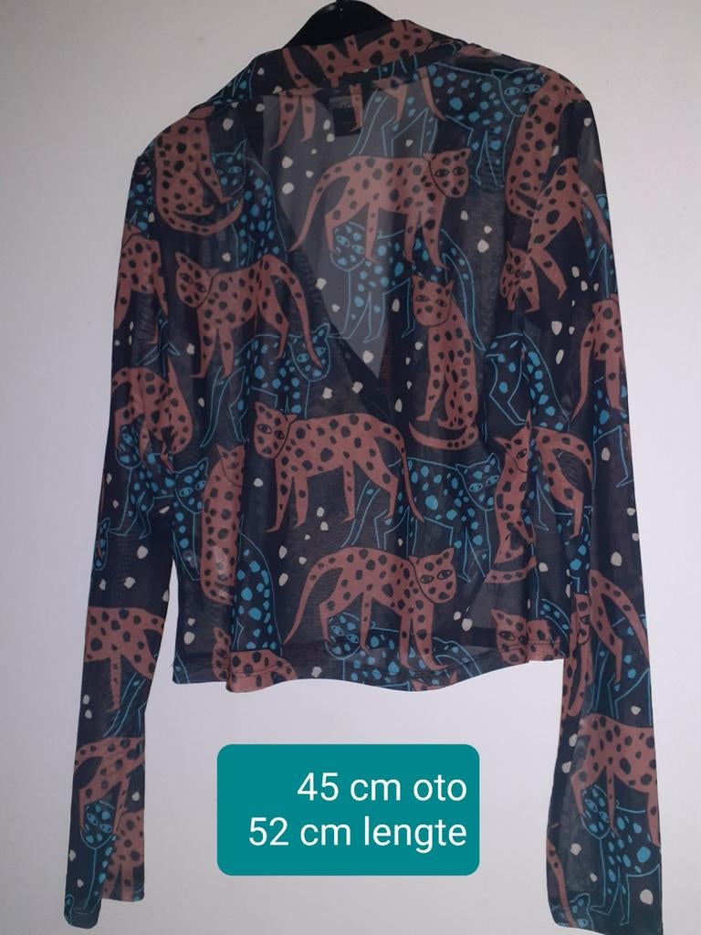Monki blouse met apenprint - Maat M, Maat 38/40 (M), Overige kleuren, Ophalen of Verzenden, Monki