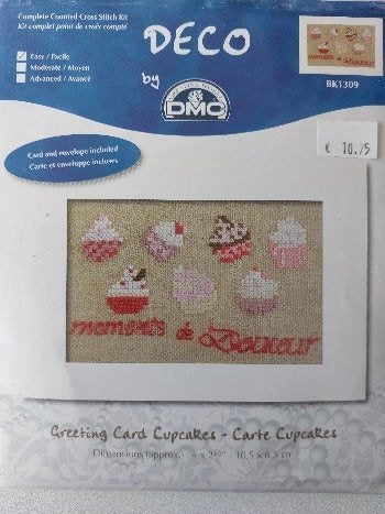 Borduurpakket Cupcakes bk1309, ., Nieuw, Ophalen of Verzenden, .