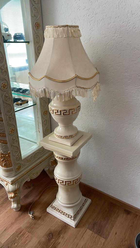 lamp met pilaar set, Ophalen of Verzenden, Zo goed als nieuw, Minder dan 100 cm